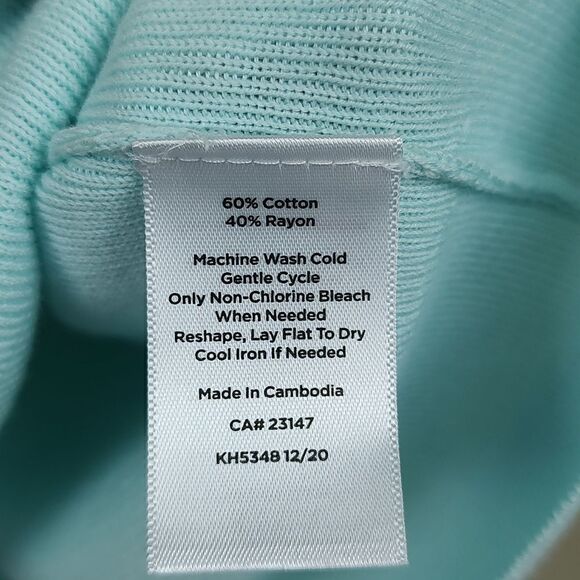 Talbot's Plus Size Scalloped Double V-neck Cap Sleeve Fine Knit Sweater NWT - Picture 6 of 10